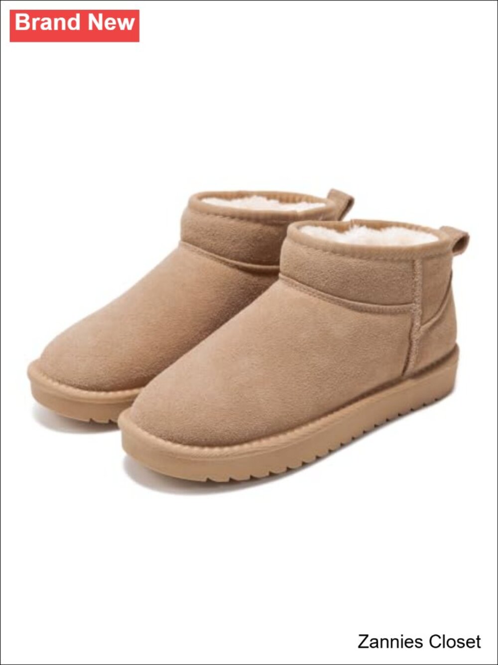 ✨ Project Cloud Genuine Leather Fur-Lined Ankle Booties Water-Resistant Women